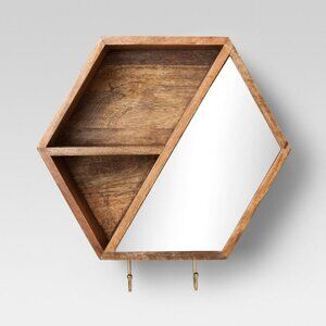 Wall key mirror mail keeper